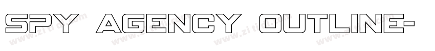 Spy Agency Outline字体转换
